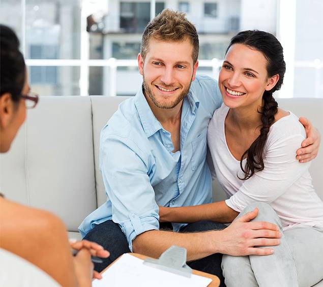 couple hugging each other during therapy