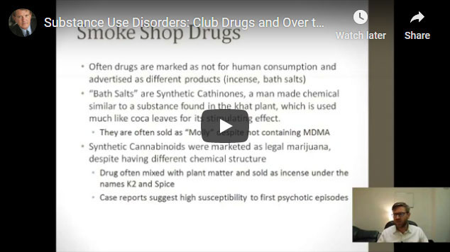 Image of Substance Use Disorders: Club Drugs and Over the Counter Medications Click to See Video