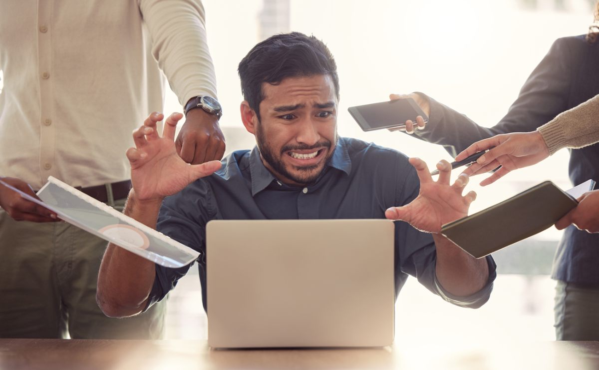 concept image of why stress can happen