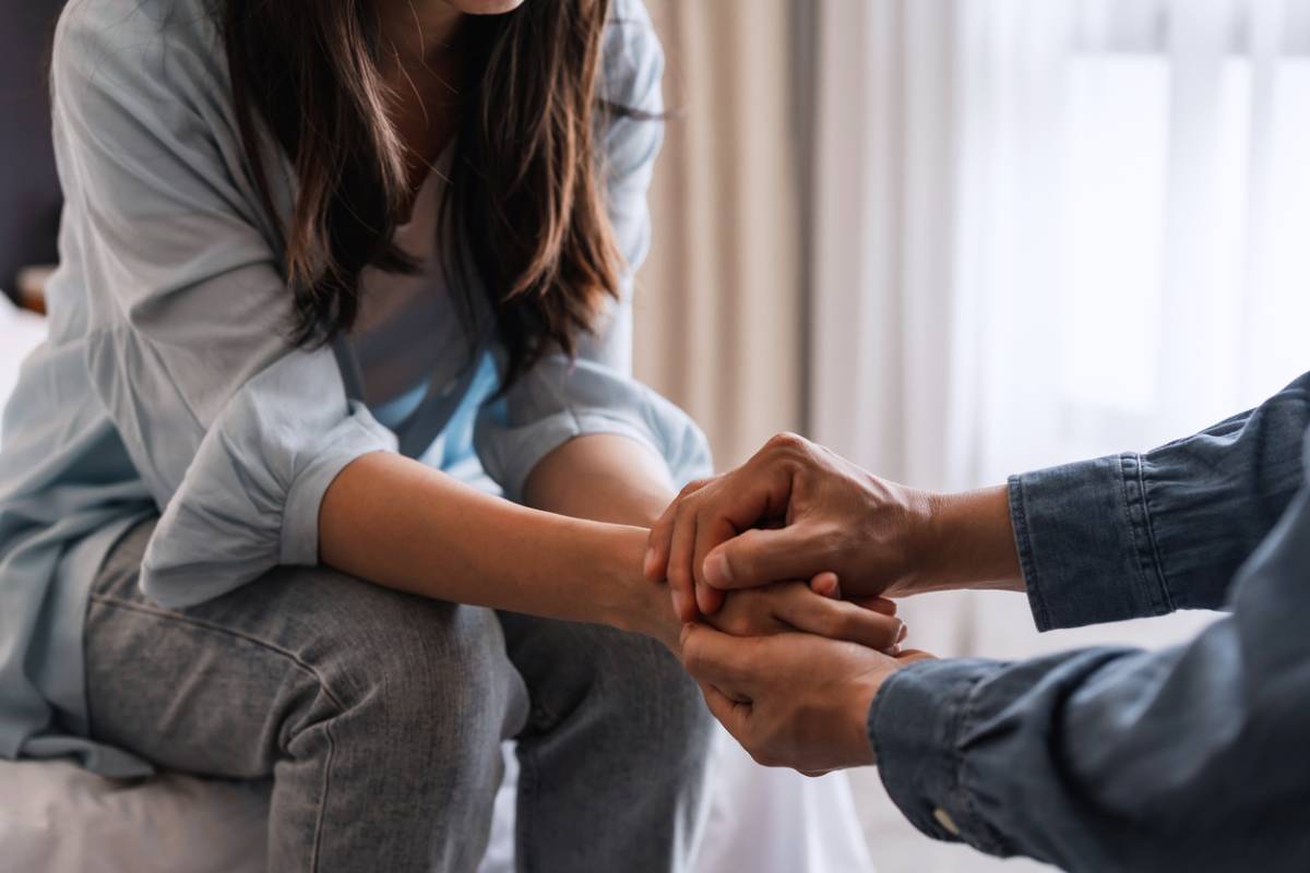 concept of talking to your partner about starting couples therapy